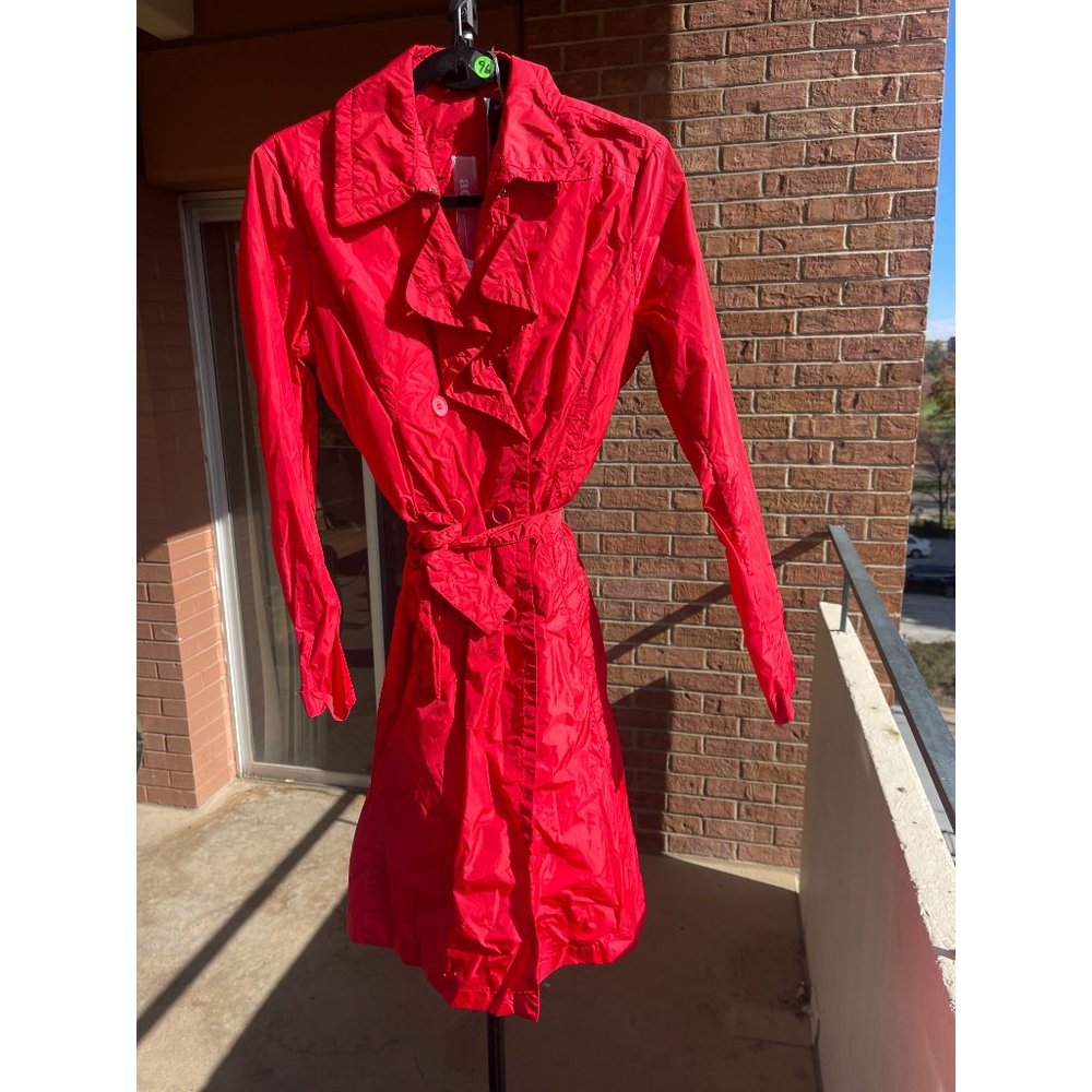 NWT ADD Scarlet Red Trench Jacket Coat Size 6
